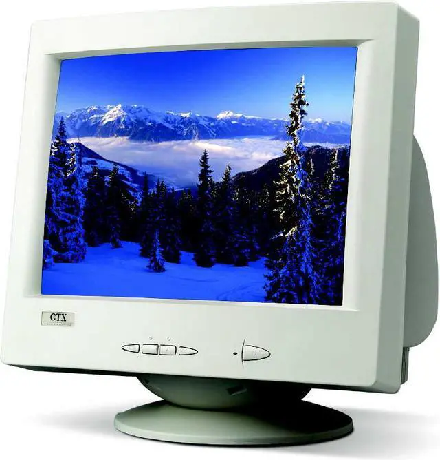 Main image of CTX PL7 Beige 17" CRT Monitor 0.27mm Diagonal Dot Pitch D-Sub