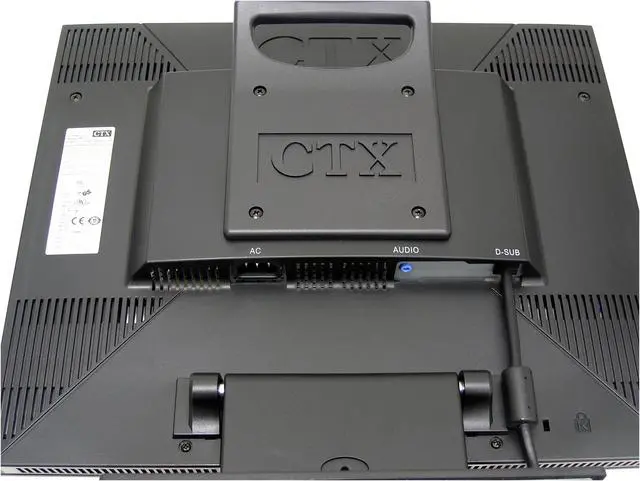 Alt view image 8 of 10 - CTX 19" Active Matrix, TFT LCD SXGA LCD Monitor 25 ms 15-pin D-sub, Audio: Mini-Stereo jack S961A