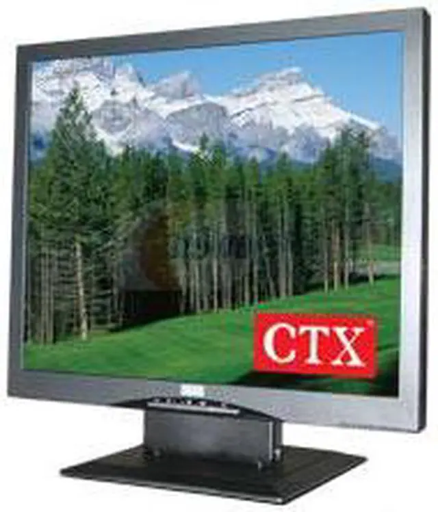 Main image of CTX 19" Active Matrix, TFT LCD SXGA LCD Monitor 25 ms 15-pin D-sub, Audio: Mini-Stereo jack S961A