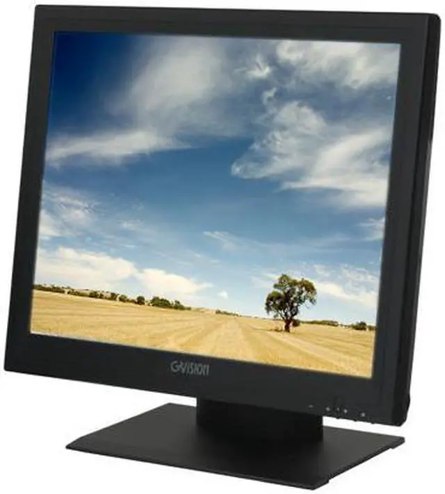 Main image of GVision P17BH-AB-459G 17" Point of Sale Touch Screen Monitor with Resistive Touch - Black