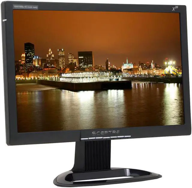 Main image of SCEPTRE X20WC-Gamer Black 20.1" 5ms Widescreen Glare HD (HDCP) LCD Monitor 300 cd/m2 800:1, US Warranty