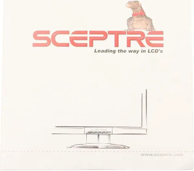 Alt view image 8 of 10 - SCEPTRE X20WG-Naga Black 20.1" 5ms (GTG) Widescreen LCD Monitor 300 cd/m2 1,000:1, US Warranty