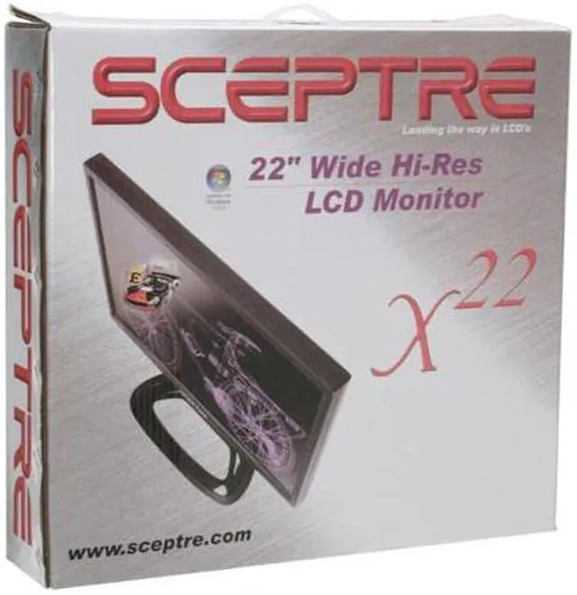 Alt view image 11 of 11 - SCEPTRE X22WG-1080P Black 22" 2ms(GTG) Widescreen LCD Monitor 300 cd/m2 2000:1, US Warranty