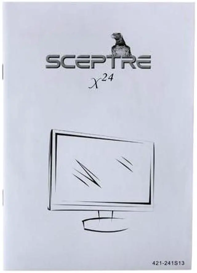 Alt view image 11 of 12 - SCEPTRE X24WG-1080P Black 24" 2ms Widescreen LCD Monitor 300 cd/m2 4000:1 w/ Built in Speakers & HDCP Support, US Warranty