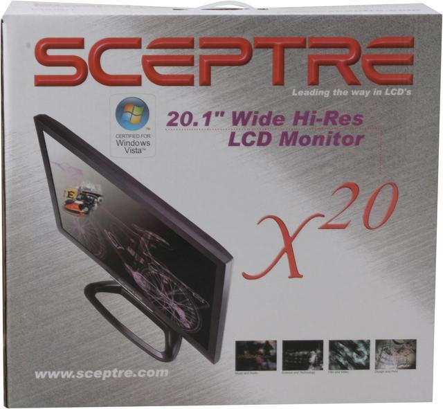 Alt view image 12 of 12 - SCEPTRE X20WG-NagaII Black 20.1" 2ms(GTG) Widescreen LCD Monitor 300 cd/m2 1,000:1, US Warranty