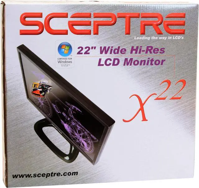 Alt view image 12 of 12 - SCEPTRE X22HG-Naga Black 22" 2ms(GTG) Widescreen LCD Monitor 300 cd/m2 2000:1  (DCR), US Warranty