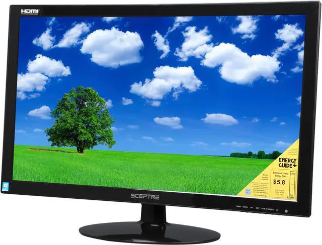 Alt view image 2 of 6 - SCEPTRE E275W-1920 Version 1 Black 27" 5ms HDMI LED Backlight LCD Monitor 250 cd/m2 DCR 5,000,000:1 (1000:1) Built-in Speakers, US Warranty