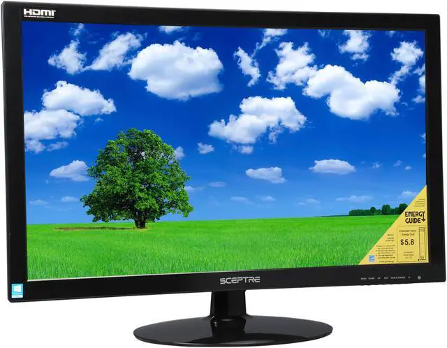 Alt view image 3 of 6 - SCEPTRE E275W-1920 Version 1 Black 27" 5ms HDMI LED Backlight LCD Monitor 250 cd/m2 DCR 5,000,000:1 (1000:1) Built-in Speakers, US Warranty