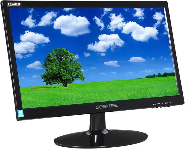Alt view image 3 of 7 - Sceptre E205W-1600 20" 1600 x 900 HD+ Resolution 75Hz 5ms 2xHDMI VGA Built-in Speakers Ultra Thin LED Backlit LCD Monitor