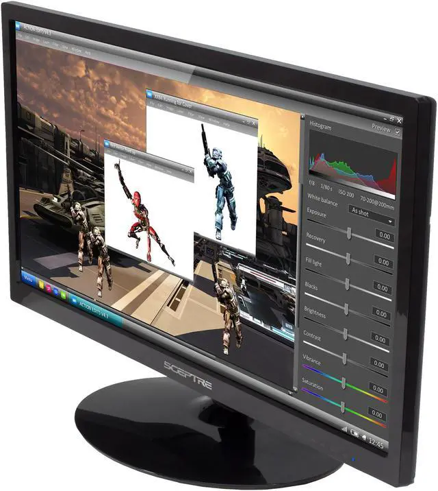 Alt view image 4 of 6 - SCEPTRE E205W-16008A Black 20" 5ms (GTG) HDMI Widescreen LED Backlight Monitors - LCD Flat Panel 180 cd/m2 DCR 5,000,000:1 (1,000:1), US Warranty