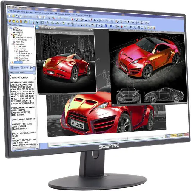 Alt view image 2 of 5 - SCEPTRE E248W-19203R 24" (23.8" Viewable) 1920 x 1080 Full HD 75Hz HDMI Widescreen LED Backlight Monitor
