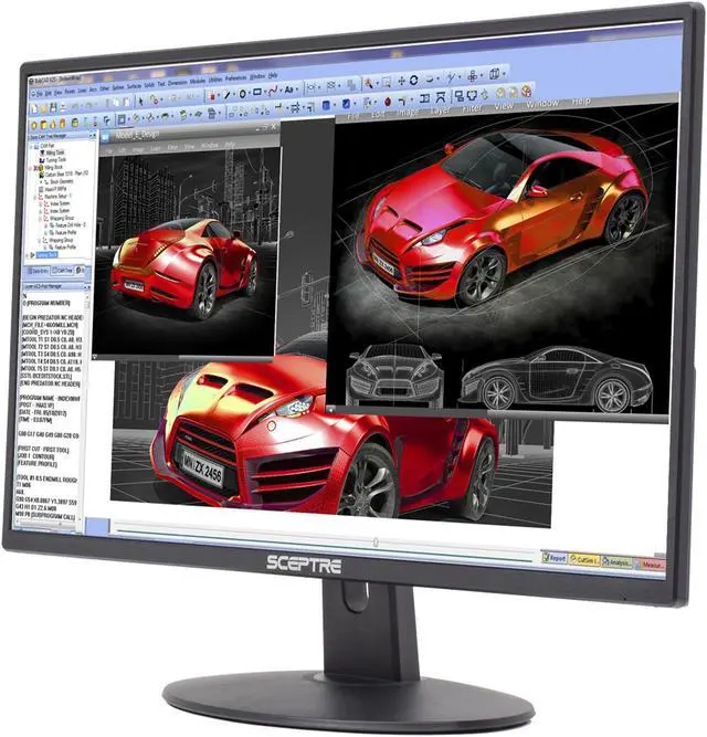 Alt view image 3 of 5 - SCEPTRE E248W-19203R 24" (23.8" Viewable) 1920 x 1080 Full HD 75Hz HDMI Widescreen LED Backlight Monitor