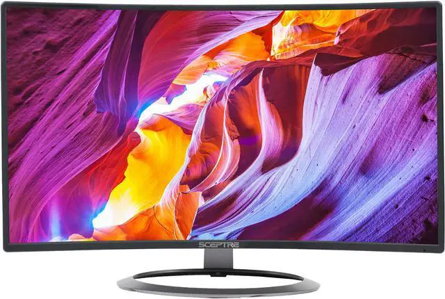 Main image of SCEPTRE C248W-1920R 24" (Actual size 23.6") Full HD 1920 x 1080 75Hz 5ms VGA, DisplayPort, HDMI Built-in Speakers LED Backlit Curved Monitor