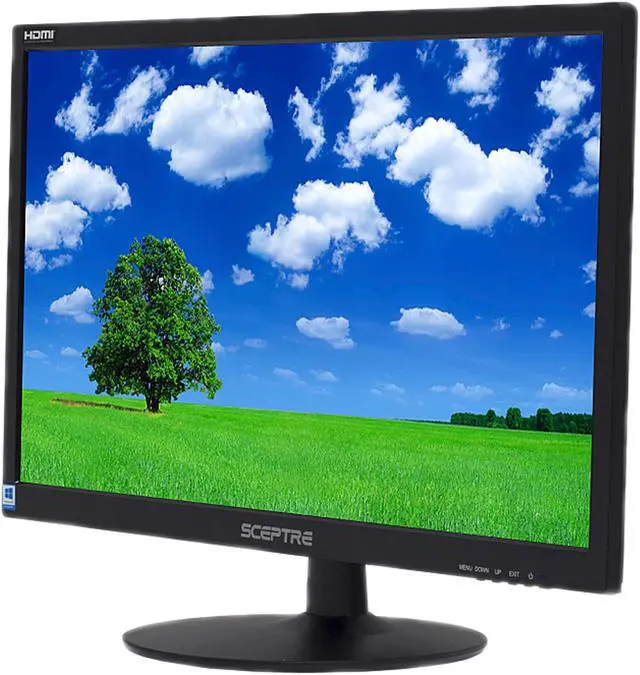 Alt view image 2 of 5 - Sceptre 22" E225W-19203S 75Hz 1080p LED Monitor HDMI VGA Build-in Speakers, Brushed Black