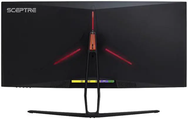 Alt view image 5 of 5 - SCEPTRE C355W-3440UN 35" Ultrawide Quad HD 3440 x 1440 2K Resolution 100Hz 3 x HDMI, DisplayPort Radeon FreeSync G-Sync Compatible Anti-Glare LED Backlit Curved Gaming Monitor