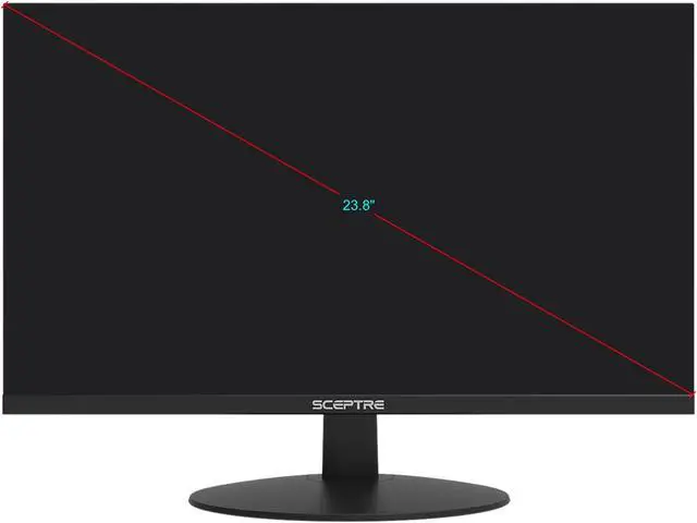 Alt view image 2 of 3 - SCEPTRE 24" (Actual size 23.8") 75 Hz IPS FHD IPS Monitor 5 ms D-Sub, HDMI, 3.5mm Audio SCEPTRE E248W-FPT 24 E248W-FPT