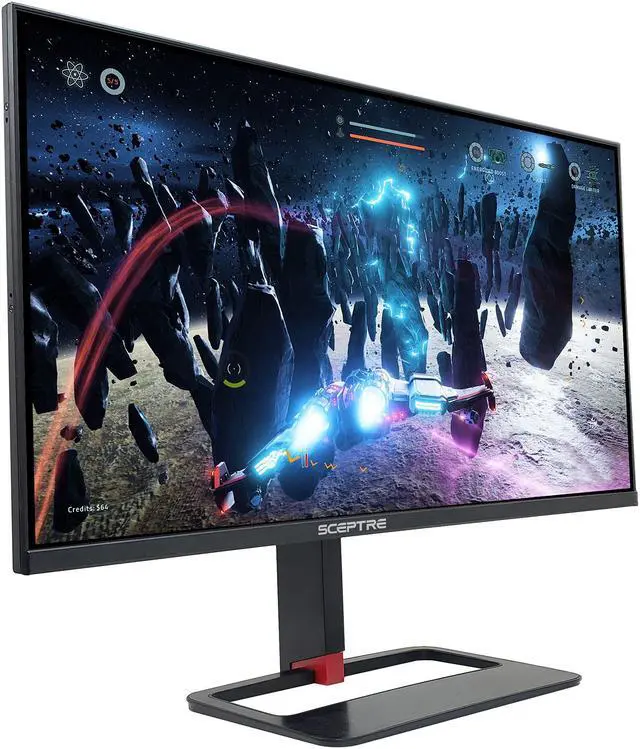 Alt view image 5 of 8 - Sceptre 27" QHD IPS LED Monitor 2560 x 1440P 2K HDR400 HDMI DisplayPort up to 144Hz 1ms Height Adjustable, Build-in Speakers, Gunmetal Black 2021 (E275B-QPN168)