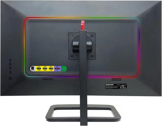 Alt view image 7 of 8 - Sceptre 27" QHD IPS LED Monitor 2560 x 1440P 2K HDR400 HDMI DisplayPort up to 144Hz 1ms Height Adjustable, Build-in Speakers, Gunmetal Black 2021 (E275B-QPN168)
