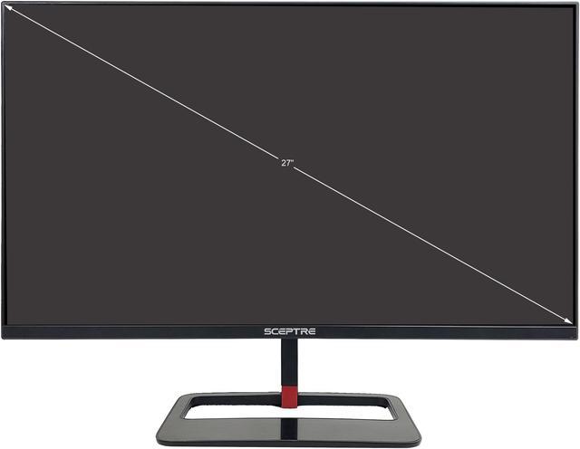 Sceptre IPS 27 inch Gaming LED Monitor up to 165Hz 144Hz 1ms DisplayPort  HDMI, FreeSync FPS RTS Build-in Speakers Gunmetal Black 2021 (E275B-FPT165)  (E275B-FPT165) 