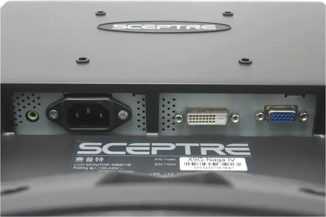 Alt view image 8 of 11 - SCEPTRE X9g-Naga IV Black 19" 8ms LCD Monitor 300 cd/m2 800:1, US Warranty