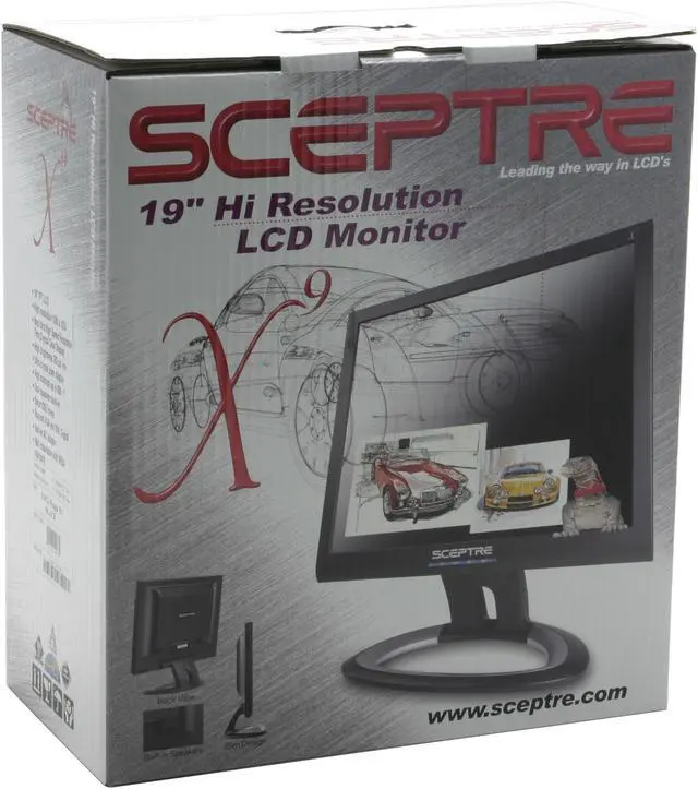 Alt view image 11 of 11 - SCEPTRE X9g-Naga IV Black 19" 8ms LCD Monitor 300 cd/m2 800:1, US Warranty