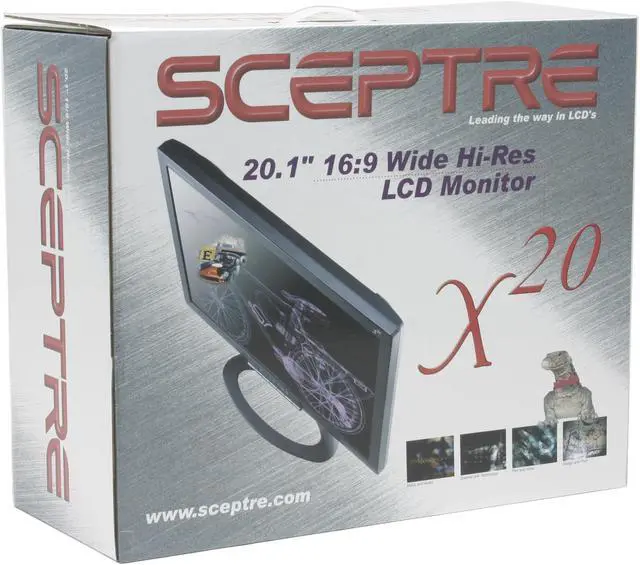 Alt view image 10 of 10 - SCEPTRE X20G-Naga III Black 20.1" 8ms(GTG) Widescreen HD Ready LCD Monitor 300 cd/m2 800:1, US Warranty