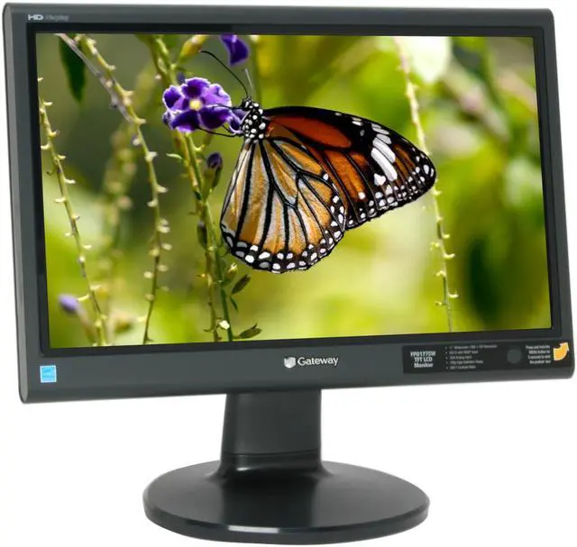 Main image of Gateway 17" Active Matrix, TFT LCD WXGA LCD Monitor 8 ms D-Sub, DVI FPD1775W