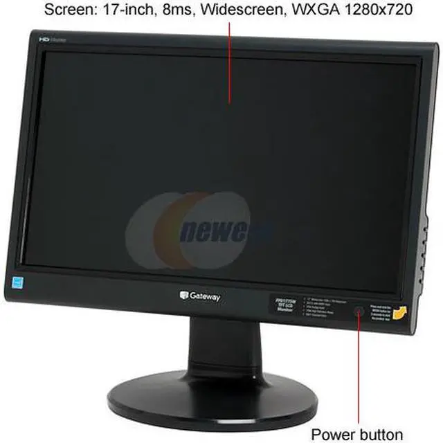 Alt view image 2 of 12 - Gateway 17" Active Matrix, TFT LCD WXGA LCD Monitor 8 ms D-Sub, DVI FPD1775W