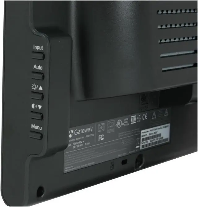 Alt view image 7 of 12 - Gateway 17" Active Matrix, TFT LCD WXGA LCD Monitor 8 ms D-Sub, DVI FPD1775W