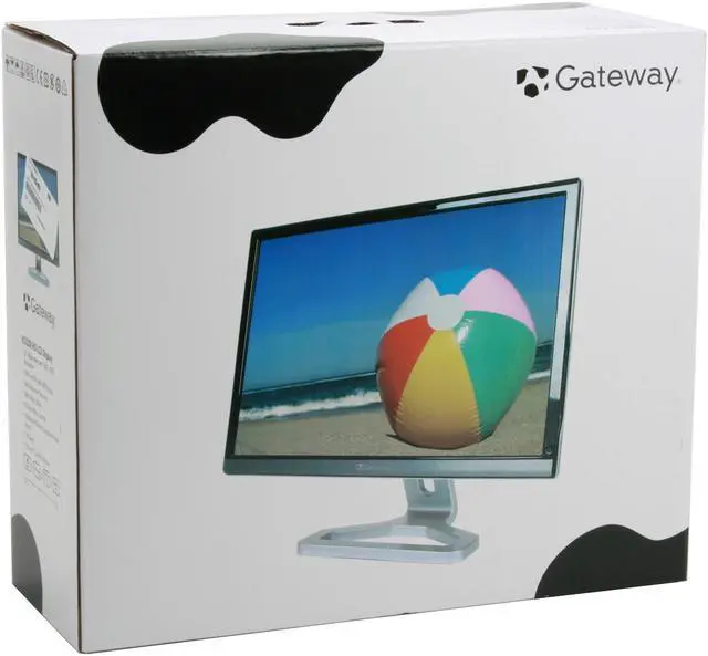 Alt view image 10 of 10 - Gateway HD2200 Black-Silver 22" 4ms  DVI HDMI Widescreen LCD  Monitor 300 cd/m2 1000:1
