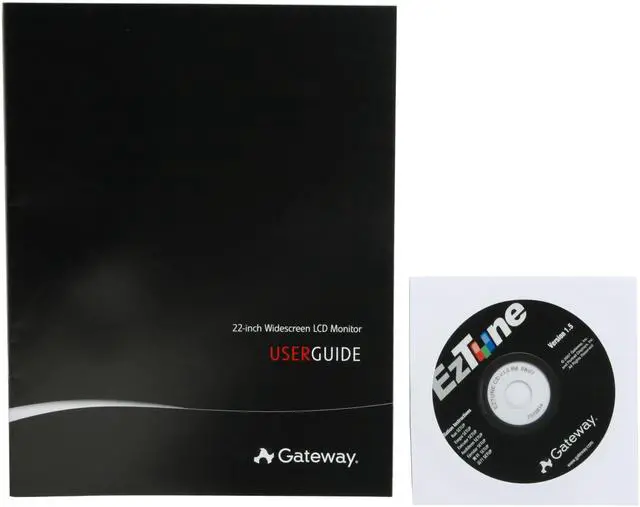 Alt view image 9 of 10 - Gateway HD2200 Black-Silver 22" 4ms  DVI HDMI Widescreen LCD  Monitor 300 cd/m2 1000:1