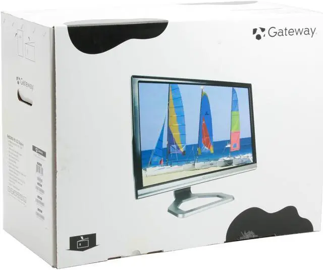 Alt view image 14 of 14 - Gateway FHD2400 Black-Silver 24" 3ms HDMI Widescreen LCD Monitor w/ 4-port USB Hub and Height & Pivot Adjustments 400 cd/m2 1000:1