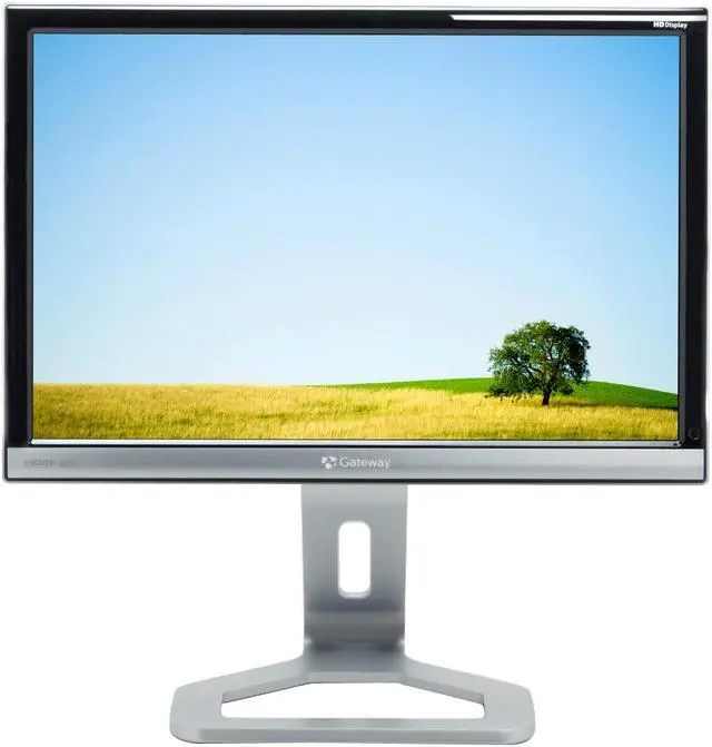 Alt view image 2 of 14 - Gateway FHD2400 Black-Silver 24" 3ms HDMI Widescreen LCD Monitor w/ 4-port USB Hub and Height & Pivot Adjustments 400 cd/m2 1000:1