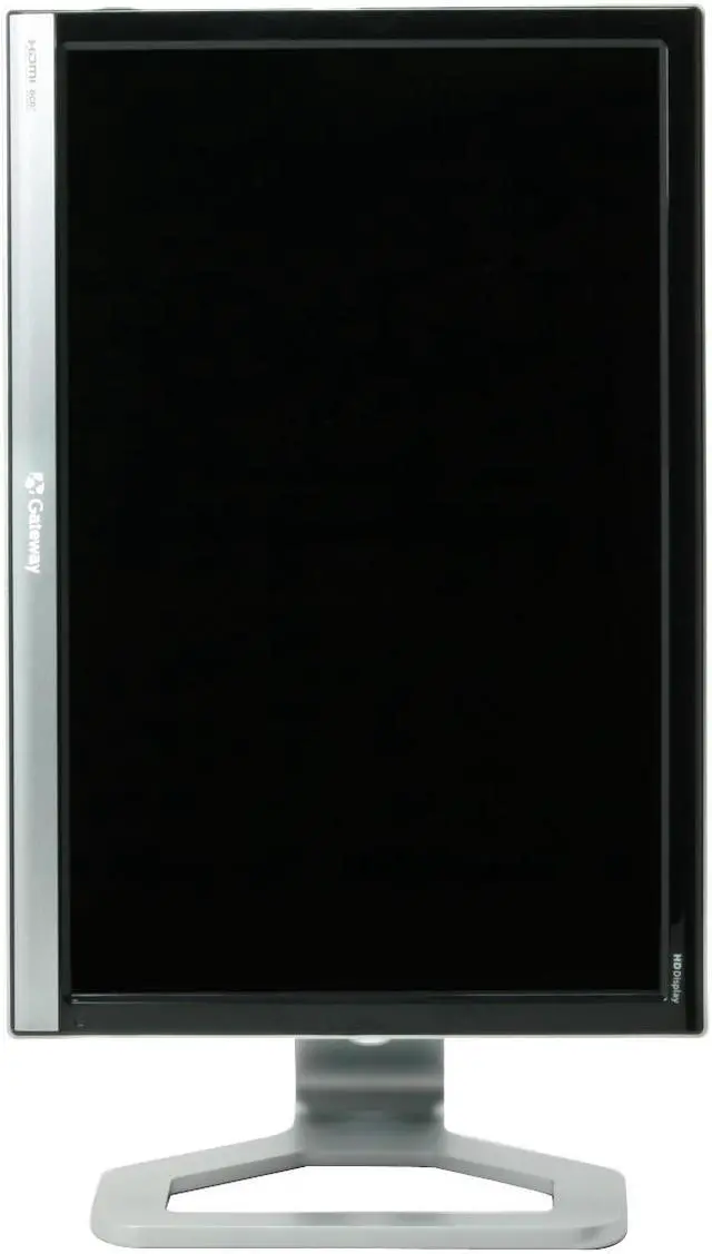 Alt view image 8 of 14 - Gateway FHD2400 Black-Silver 24" 3ms HDMI Widescreen LCD Monitor w/ 4-port USB Hub and Height & Pivot Adjustments 400 cd/m2 1000:1