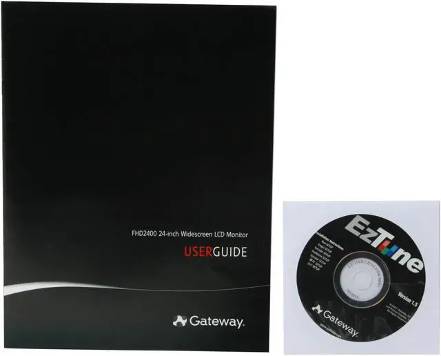 Alt view image 13 of 14 - Gateway FHD2400 Black-Silver 24" 3ms HDMI Widescreen LCD Monitor w/ 4-port USB Hub and Height & Pivot Adjustments 400 cd/m2 1000:1