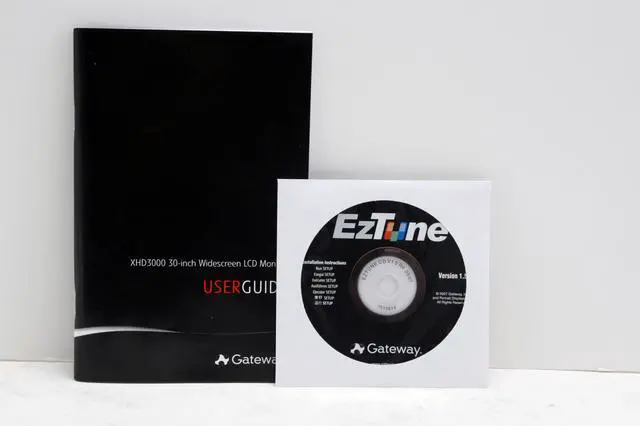 Alt view image 17 of 18 - Gateway XHD3000 Black 30" 6ms(GTG) HDMI Widescreen HDMI LCD Monitor w/ 6-port USB Hub and Swivel Adjustment 400 cd/m2 1000:1 Built in Speakers