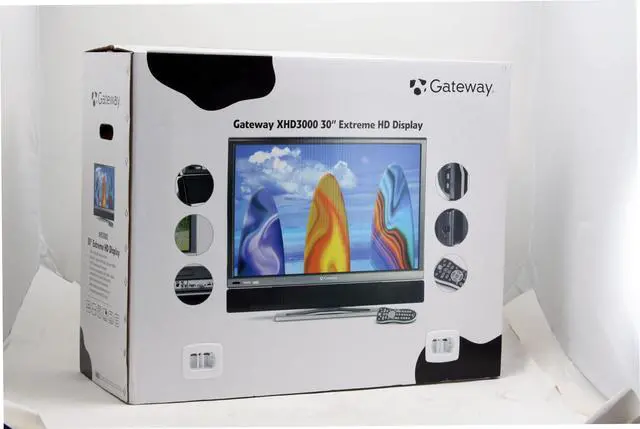 Alt view image 18 of 18 - Gateway XHD3000 Black 30" 6ms(GTG) HDMI Widescreen HDMI LCD Monitor w/ 6-port USB Hub and Swivel Adjustment 400 cd/m2 1000:1 Built in Speakers