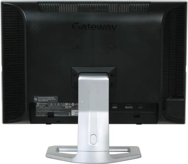 Alt view image 5 of 10 - Gateway 22" Active Matrix, TFT LCD WSXGA+ LCD Monitor 5 ms D-Sub, DVI, HDMI HD2201