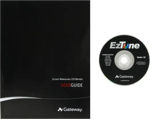 Alt view image 8 of 10 - Gateway 22" Active Matrix, TFT LCD WSXGA+ LCD Monitor 5 ms D-Sub, DVI, HDMI HD2201