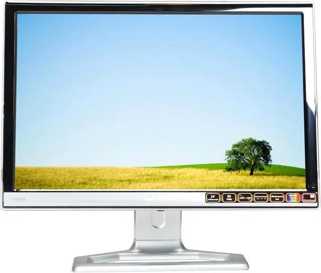 Alt view image 2 of 8 - Gateway 24" WUXGA LCD Monitor 5 ms D-Sub, DVI, HDMI FHD2401