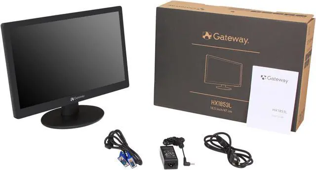Alt view image 8 of 8 - Gateway 18.5" 60 Hz TN LCD Monitor 5 ms D-Sub HX1853Lb