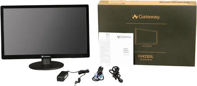 Alt view image 7 of 7 - Gateway 23" 60 Hz TN HD LCD Monitor 5 ms D-Sub, DVI FHX2303LAbd