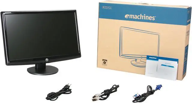 Alt view image 8 of 8 - eMachines 23" LCD Monitor 5 ms D-Sub, DVI E233Hbd