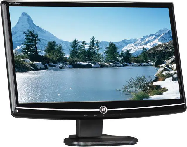 Alt view image 3 of 8 - eMachines E202HL (ET.DE2HY.007) Black 20" 5ms Widescreen LCD Monitor 250 cd/m2 12,000,000:1 Built-in Speakers