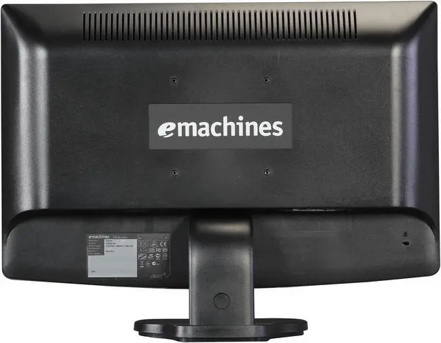 Alt view image 5 of 8 - eMachines E202HL (ET.DE2HY.007) Black 20" 5ms Widescreen LCD Monitor 250 cd/m2 12,000,000:1 Built-in Speakers