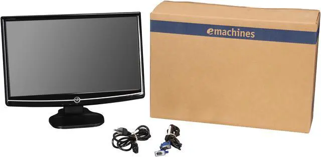 Alt view image 8 of 8 - eMachines E202HL (ET.DE2HY.007) Black 20" 5ms Widescreen LCD Monitor 250 cd/m2 12,000,000:1 Built-in Speakers