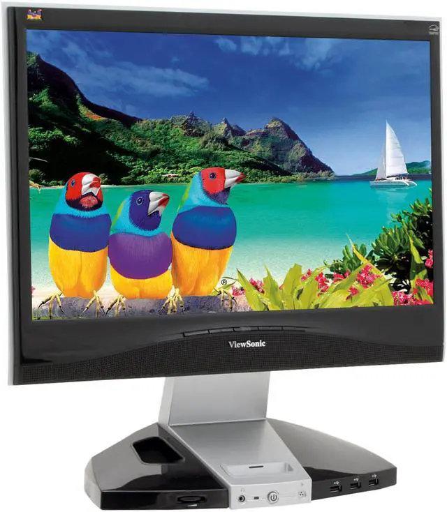 Alt view image 3 of 15 - ViewSonic X Series VX1945wm Black-Silver 19" 5ms DVI Widescreen LCD Monitor 300 cd/m2 700:1 Built in Speakers