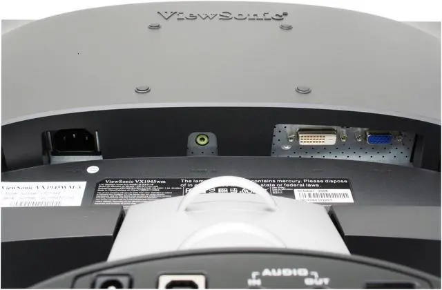 Alt view image 8 of 15 - ViewSonic X Series VX1945wm Black-Silver 19" 5ms DVI Widescreen LCD Monitor 300 cd/m2 700:1 Built in Speakers