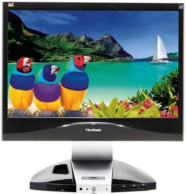 Alt view image 2 of 15 - ViewSonic X Series VX1945wm Black-Silver 19" 5ms DVI Widescreen LCD Monitor 300 cd/m2 700:1 Built in Speakers