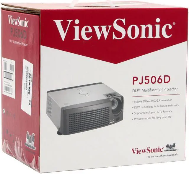 Alt view image 11 of 11 - ViewSonic PJ506D 800 x 600 2000 ANSI lumens DLP SVGA, 5.9 lbs Projector 2000:1